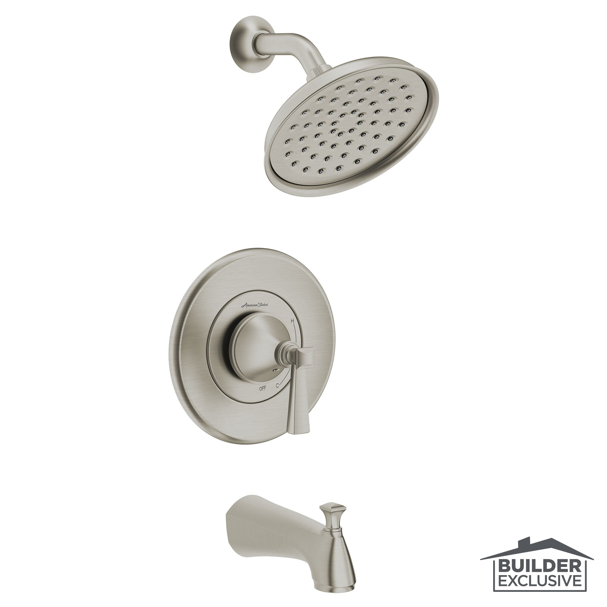 Glenmere Tub and Shower Trim Kit with Pressure Balance Valve Cartridge 18 gpm BRUSHED NICKEL